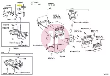 TOYOTA 55633-60040 - SUPPORT, INSTRUMENT