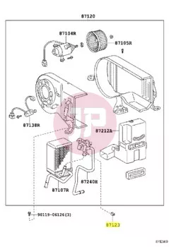 TOYOTA 55905-12080 - KNOB SUB-ASSY, CONTROL HEATER