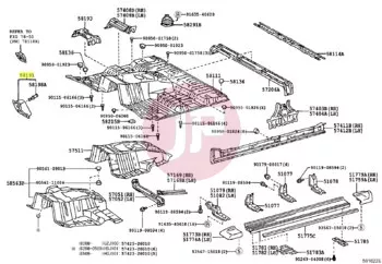 TOYOTA 58190-60120 - REST ASSY, FR F