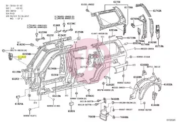 TOYOTA 61182-60030 - BRACKET, INSTRU