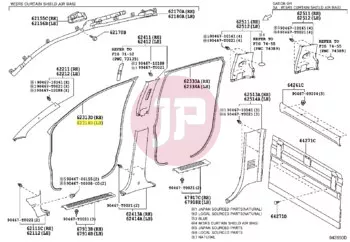 TOYOTA 62312-0K010 - WEATHERSTRIP, FR DOO
