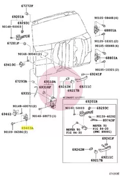 TOYOTA 69403-60011 - STOPPER SUB-ASSY,