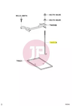 TOYOTA 74451-60080 - BOLT, BATTERY CLAMP