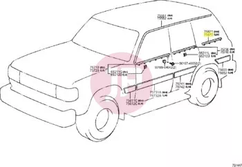 TOYOTA 75670-60020 - MOULDING ASSY,