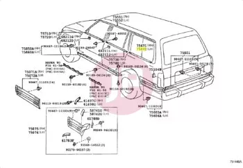 TOYOTA 75670-60020 - MOULDING ASSY,
