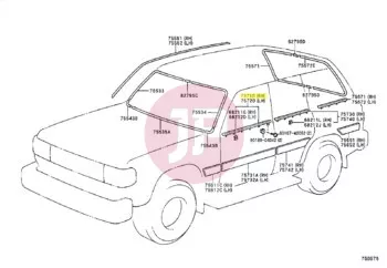 TOYOTA 75710-60011 - MOULDING ASSY,