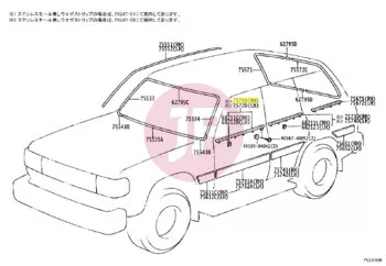 TOYOTA 75710-60011 - MOULDING ASSY,