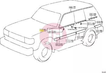 TOYOTA 75720-60021 - MOULDING ASSY,