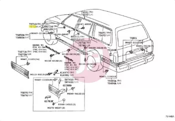 TOYOTA 75720-60021 - MOULDING ASSY,