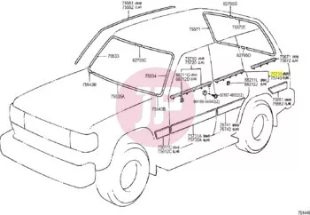TOYOTA 75730-60010 - MOULDING ASSY,