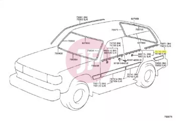 TOYOTA 75730-60010 - MOULDING ASSY,