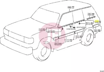 TOYOTA 75730-60020 - MOULDING ASSY,