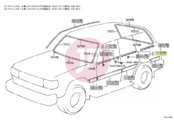 TOYOTA 75740-60010 - MOULDING ASSY,