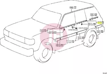 TOYOTA 75740-60020 - MOULDING ASSY,