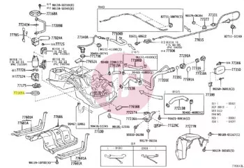 TOYOTA 77169-33020 - Üzemanyagtank tömítés