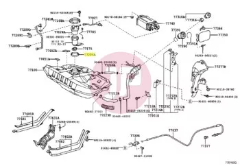 TOYOTA 77169-33020 - Üzemanyagtank tömítés