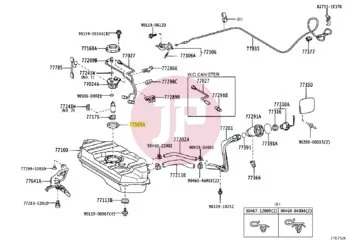 TOYOTA 77169-33020 - GASKET, FUEL SUCTION