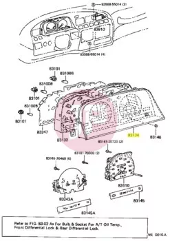 TOYOTA 83134-60120 - COVER,COMBINATION PANEL