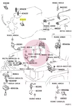 TOYOTA 83520-60011 - GAGE,OIL PRESS