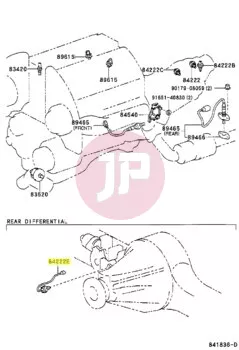 TOYOTA 84222-60090 - Differenciálzár visszajelző kapcsoló