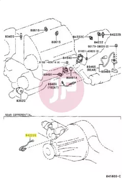 TOYOTA 84222-60090 - Differential Lock Indicator Switch