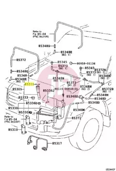 TOYOTA 85386-60070 - Windshield Washer Reservoir Cap