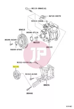 TOYOTA 88440-26090 - PULLEY ASSY, ID