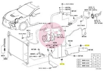 TOYOTA 88718-2D150 - CLAMP PIPING
