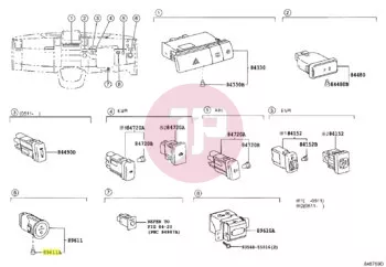 TOYOTA 90010-01039 - BULB, W/CAP