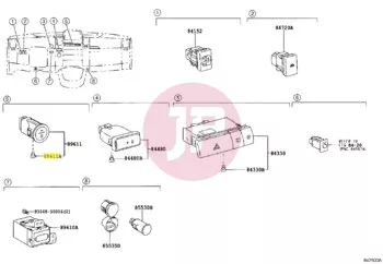 TOYOTA 90010-01039 - BULB, W/CAP