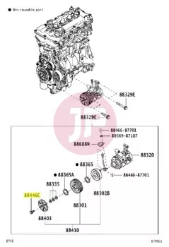 TOYOTA 90099-04349 - SCREW,W/WASHER