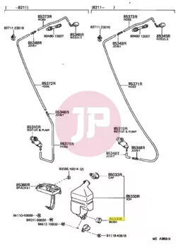 TOYOTA 90099-32089 - BUSH, HEADLAMP CLEANER WASHER JAR