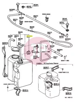 TOYOTA 90099-32089 - BUSH, HEADLAMP CLEANER WASHER JAR