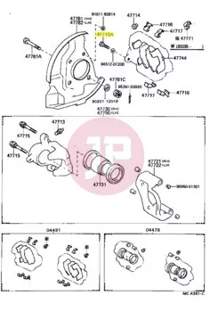 TOYOTA 90101-12144 - BOLT, HEXAGON