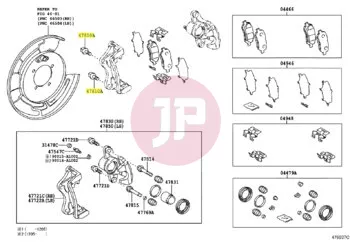 TOYOTA 90105-12174 - Peremes csavar, féknyereg