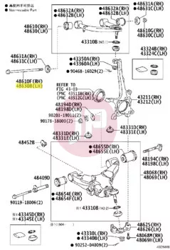 TOYOTA 90105-16086 - BOLT, WASHER BASED