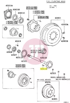 TOYOTA 90116-10201 - BOLT, STUD
