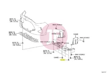 TOYOTA 90119-06A13 - Bumper Bolt with Washer