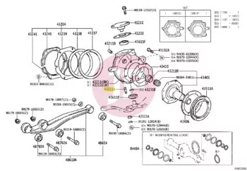 TOYOTA 90126-12010 - STUD  HEXALOBULAR
