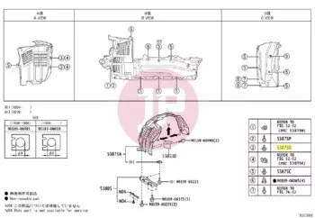 TOYOTA 90166-60003 - SCREW, HEX LOBU