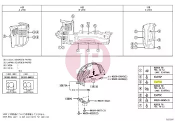 TOYOTA 90166-60003 - 6-KANTSCHRAUBE