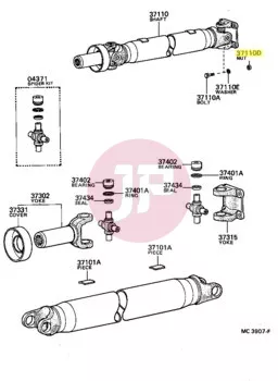TOYOTA 90170-08204 - Anya, differenciálmű