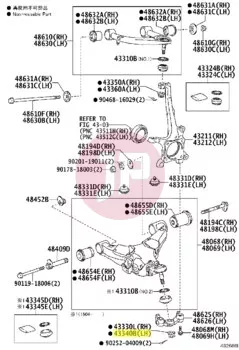 TOYOTA 90171-18004 - NUT, CASTLE