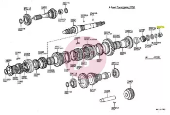 TOYOTA 90179-22016 - NUT