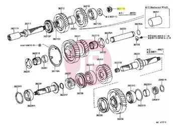 TOYOTA 90179-26004 - NUT
