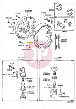 TOYOTA 90201-12452 - Alátét