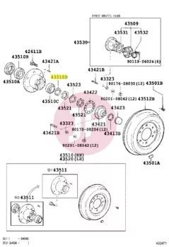 TOYOTA 90214-42030 - EINSTELLSCHEIBE