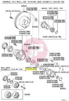 TOYOTA 90214-42030 - EINSTELLSCHEIBE