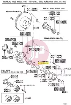 TOYOTA 90215-42025 - SICHERUNGSRING