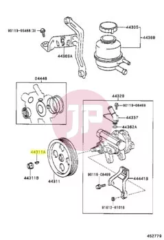 TOYOTA 90280-05008 - KEY CRNKSHAFT